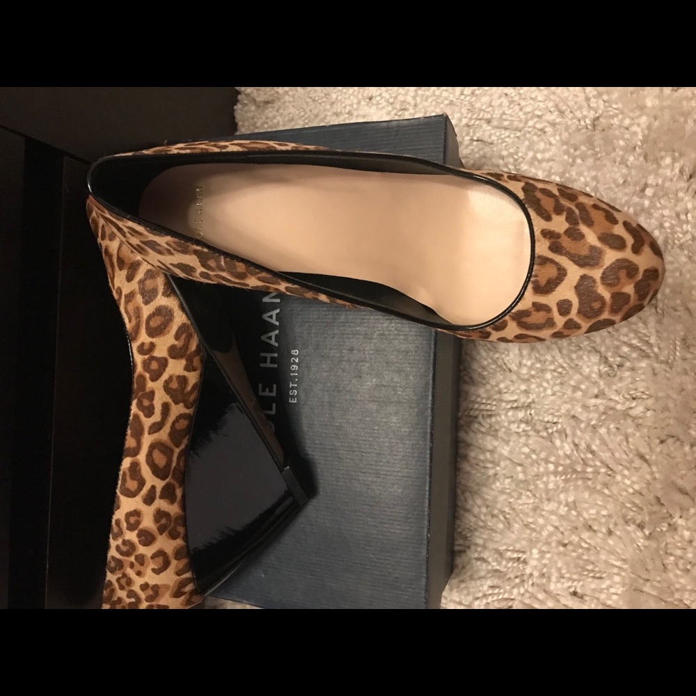 Cole Haan Lainey 7.5cm Heel Pump Leopard Size 9